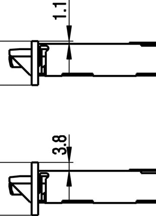 BKS Serrure à encastrer pour porte de chambre 0215 ( 3000251045 ) BB 20/ 55/72/8 mm DIN gauche classe 1 plastique