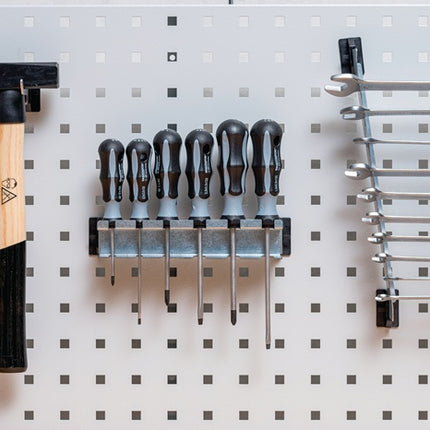 Bedrunka & Hirth Porte-outils SimplaClip ( 9000426501 ) B2xH6mm Crochet 45 ° Plaques perforées