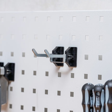 Bedrunka & Hirth Porte-outils SimplaClip ( 9000426502 ) B2xH6mm Crochet 45 ° Plaques perforées