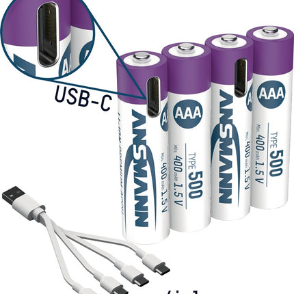 Ansmann Pile rechargeable ( 4000876123 ) 1,5 V 400 mAh