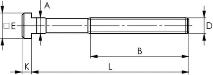 Vis pour rainure en T AMF (DIN 787) ( 4000603223 ) Rainure en T 16 mm M16 Longueur 125 mm