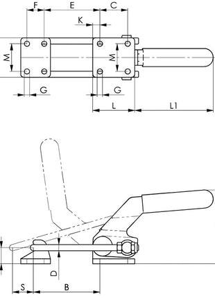 AMF Verschlussspanner Nr. 6849PH ( 4000604390 ) Größe 5 schwer