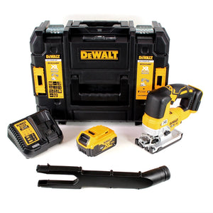 DeWalt DCS 334 P1 Scie sauteuse pendulaire sans fil 18 V Brushless + 1x Batterie 5,0Ah + Chargeur + Coffret de transport