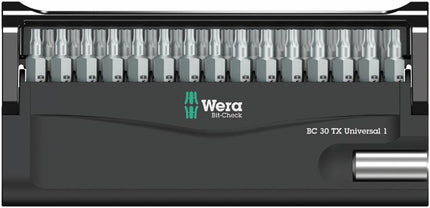 Assortiment d'embouts Wera Bit-Check 30 TX Universal 1 SB ( 4000828163 ) 30 pièces