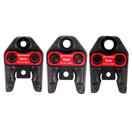 Rothenberger ROMAX AC ECO Set TH 230 V Pressmaschine Typ C für Netzbetrieb im Transportkoffer + 3 x Pressbacken ( 15730 ) - Toolbrothers