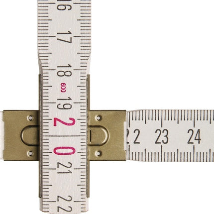 Mètre pliant Stabila 1607 ( 8000067286 ) Longueur 2 m Largeur 1,70 cm Bois de hêtre blanc