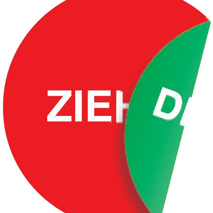 Autocollant de porte ( 3000277038 ) Ø 100 mmLxB Film autocollant