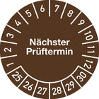 Plaquette de contrôle pluriannuelle ( 9000477116 ) Ø 20 mm film