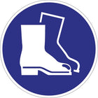Signe d'obligation ASR A1.3/DIN EN ISO 7010 ( 9000477514 ) Utiliser des protections pour les pieds