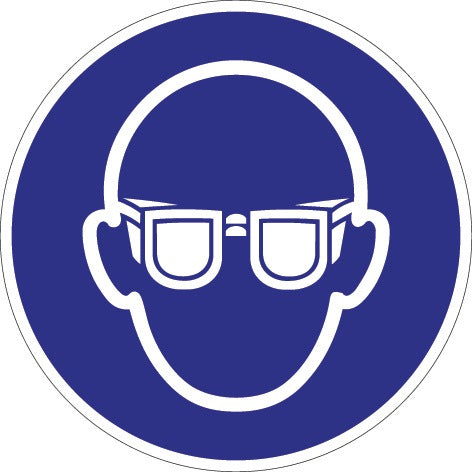 Signe d'obligation ASR A1.3/DIN EN ISO 7010 ( 9000477501 ) Utiliser une protection oculaire