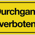 Panneau indicateur ( 3000277105 ) Passage interdit Plastique