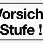 Panneau d'information ( 3000277166 ) Attention à la marche Panneau en plastique plastique