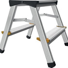 Escabeau pliant ( 9000465010 ) Marches y compris plate-forme 2 Aluminium avec stries antidérapantes