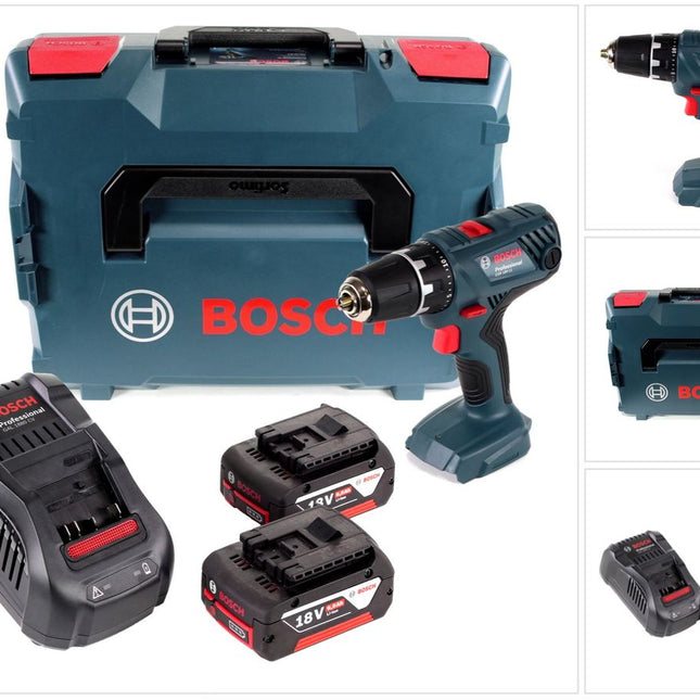 Bosch Professional GSR 18V-21 Akku Bohrschrauber 18V 55Nm + 2x Akku 6,0Ah + Ladegerät + L-Boxx - Toolbrothers