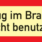 Signal d'incendie DIN 4066 ( 3000277596 ) L297xL105 mm Film