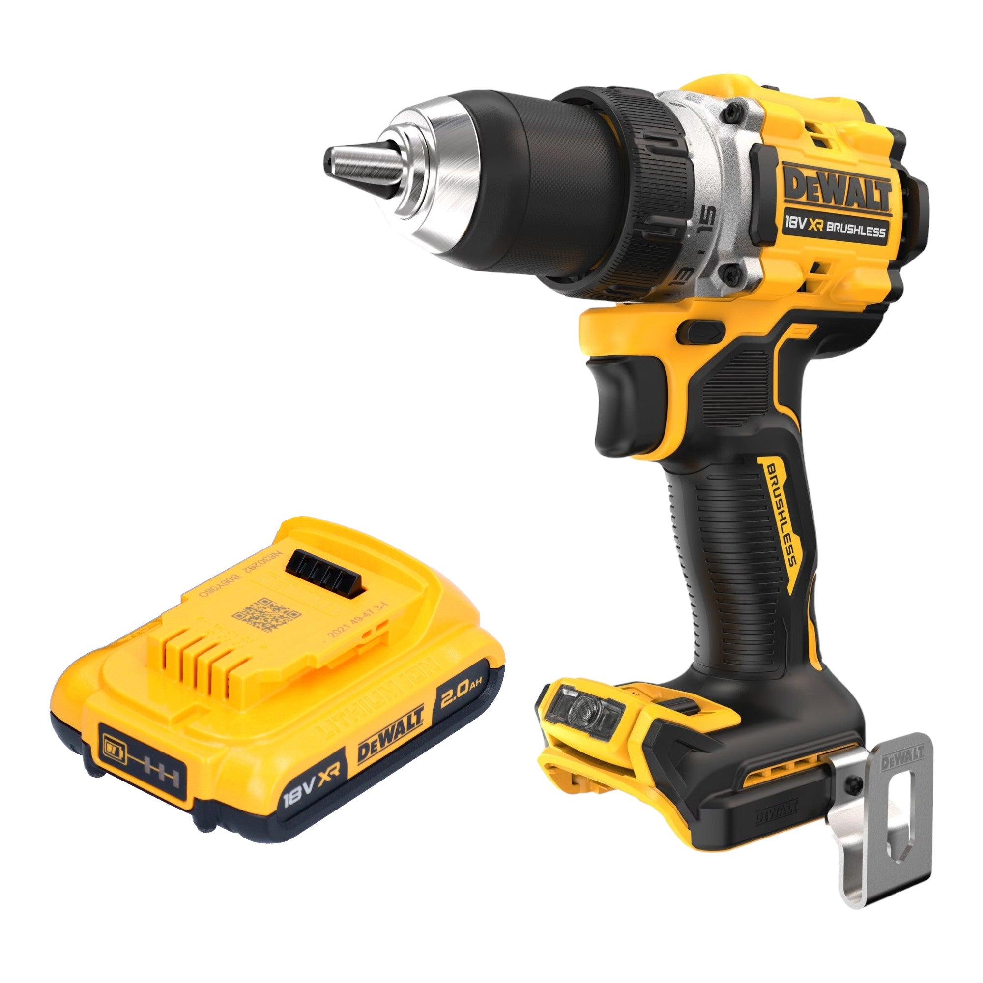DeWalt DCD 800 N Akku Bohrschrauber 18 V 90 Nm Brushless 1x Akku 2 0 Ah ohne Ladegeraet 0 - toolbrothers