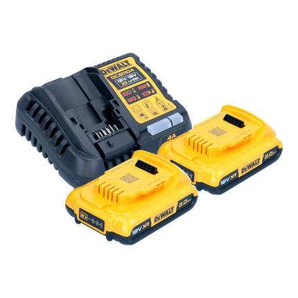DeWalt DCD 800 D2 Perceuse-visseuse sans fil 18 V 90 Nm Brushless + 2x batterie 2,0 Ah + chargeur