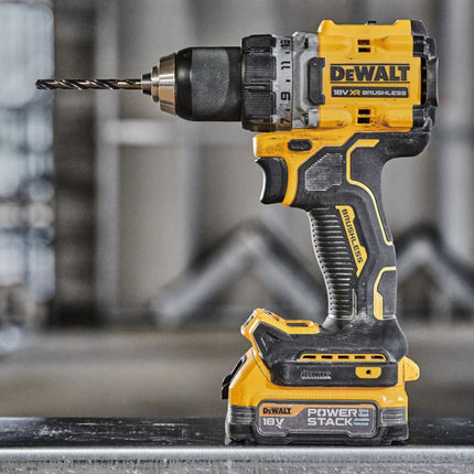 DeWalt DCD 800 H2 Perceuse-visseuse sans fil 18 V 90 Nm Brushless + 2x Powerstack batterie 5,0 Ah + chargeur