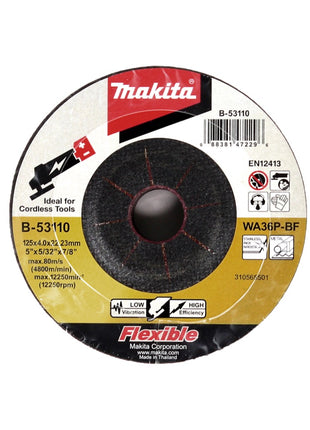 Makita B-53110 Schruppscheibe 125 mm x 22,23 mm - 20 Stück - Toolbrothers