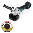 Makita DGA 517 Z Akku Winkelschleifer 18 V 125 mm Brushless Solo + 6x Schruppscheibe - ohne Akku, ohne Ladegerät - Toolbrothers