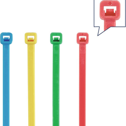 Set de colliers de serrage ( 4000900787 ) 400 pièces multicolores