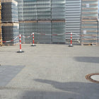 Poteau de barrage ( 9000490023 ) PPC rouge/blanc Ø 63 mm avec œillet