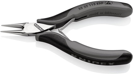 Pince de préhension électronique Knipex ( 4000794542 ) longueur totale 115 mm ESD gaines multi-composants