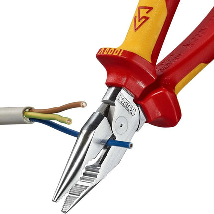 Pince combinée pointue Knipex ( 8002875246 ) longueur 185 mm chromée VDE