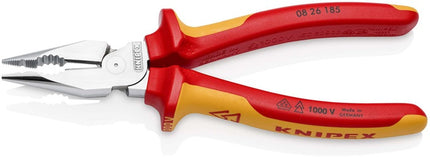 Pince combinée pointue Knipex ( 8002875246 ) longueur 185 mm chromée VDE