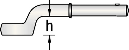 Clé à anneau de traction Gedore 2 A 85 ( 4000824115 ) ouverture de clé 85 mm coudée