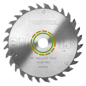 Festool Lame de scie circulaire universelle W28 160 x 2,2 x 20 mm 160 mm 28 dents ( 496302 ) TS TSC ATF AP