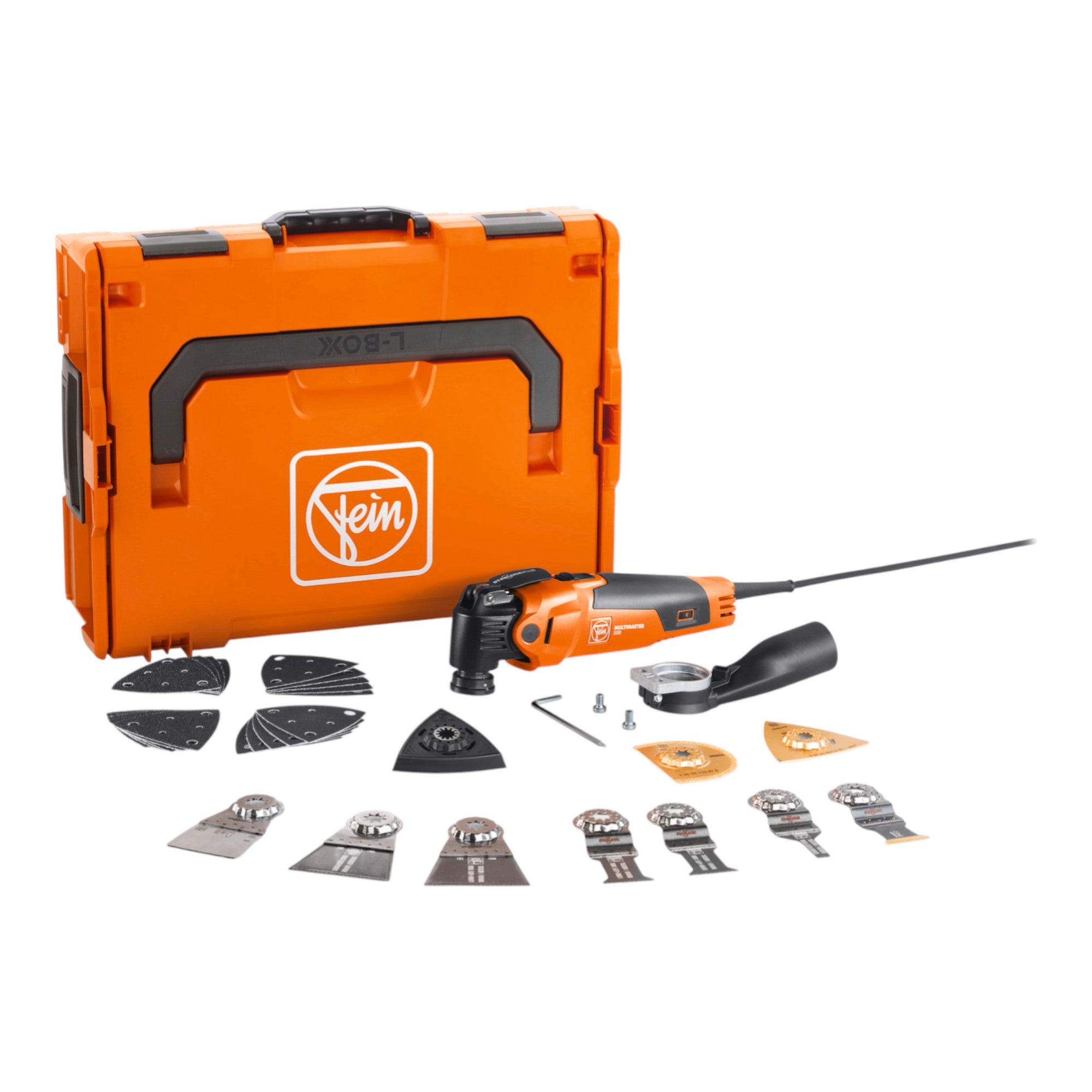 Fein Multimaster MM 500 Plus Top Multifunktionswerkzeug 350 W Starlock Plus 72296770000 31 tlg Zubehoer Set L Boxx 0 - toolbrothers