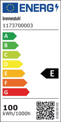 Brennenstuhl Projecteur de chantier hybride à LED 12050 MH ( 8002643423 ) 100 W 12000 lm IP54