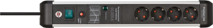Brennenstuhl Premium-Protect-Line ( 8001484633 ) 16 A 230 V noir/argent 3 m PVC 1,5 mm² Prise multiple