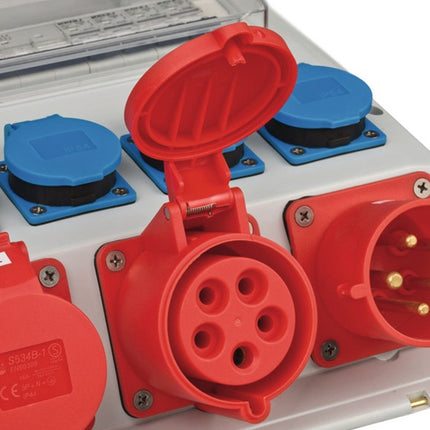 Brennenstuhl distributeur mural en plastique ( 4000873992 ) CEE-32 A, 5 pôles