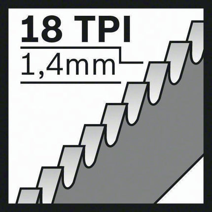 Lame de scie sabre S 522 EF Bosch ( 8000343775 ) Longueur 100 mm Largeur 19 mm avoyée, fraisée