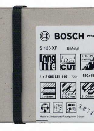 Lame de scie sabre S 123 XF Bosch ( 4000909024 ) Longueur 150 mm Largeur 19 mm avoyée, fraisée