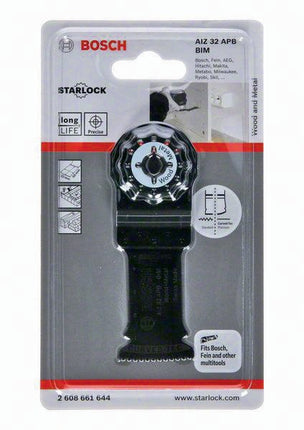 Lame de scie plongeante AIZ 32 APB Bosch ( 4000908669 ) Largeur 32 mm Profondeur de plongée 50 mm
