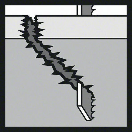 Lame de scie sauteuse T 344 DP Bosch ( 4000837571 ) Longueur totale 152 mm HCS