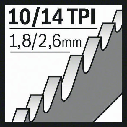 Lame de scie sabre S 1222 VF Bosch ( 4000837548 ) longueur 300 mm largeur 19 mm à denture variable