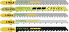 Festool Jeu de lame de scie sauteuse STS-Sort / 25 W pour bois (25 pièces) - 5x chacune lames WOOD Fine Cut, Wood Universal, Wood Straight Cut, Wood Curves, Wood Basic ( 204275 )