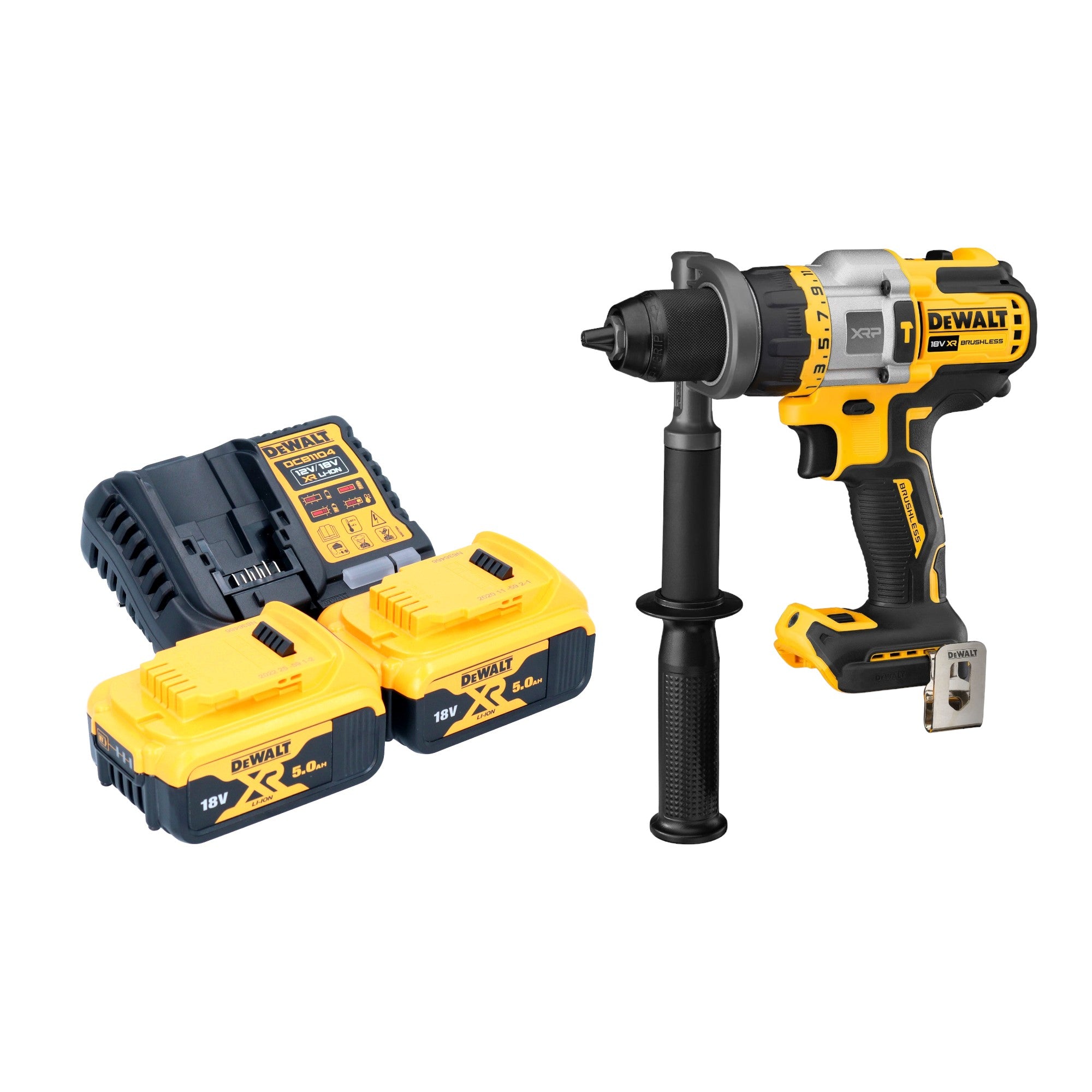 DeWalt DCD 999 P2 Akku Schlagbohrschrauber 18 V 95 Nm Brushless 2x Akku 5 0 Ah Ladegeraet 0 - toolbrothers