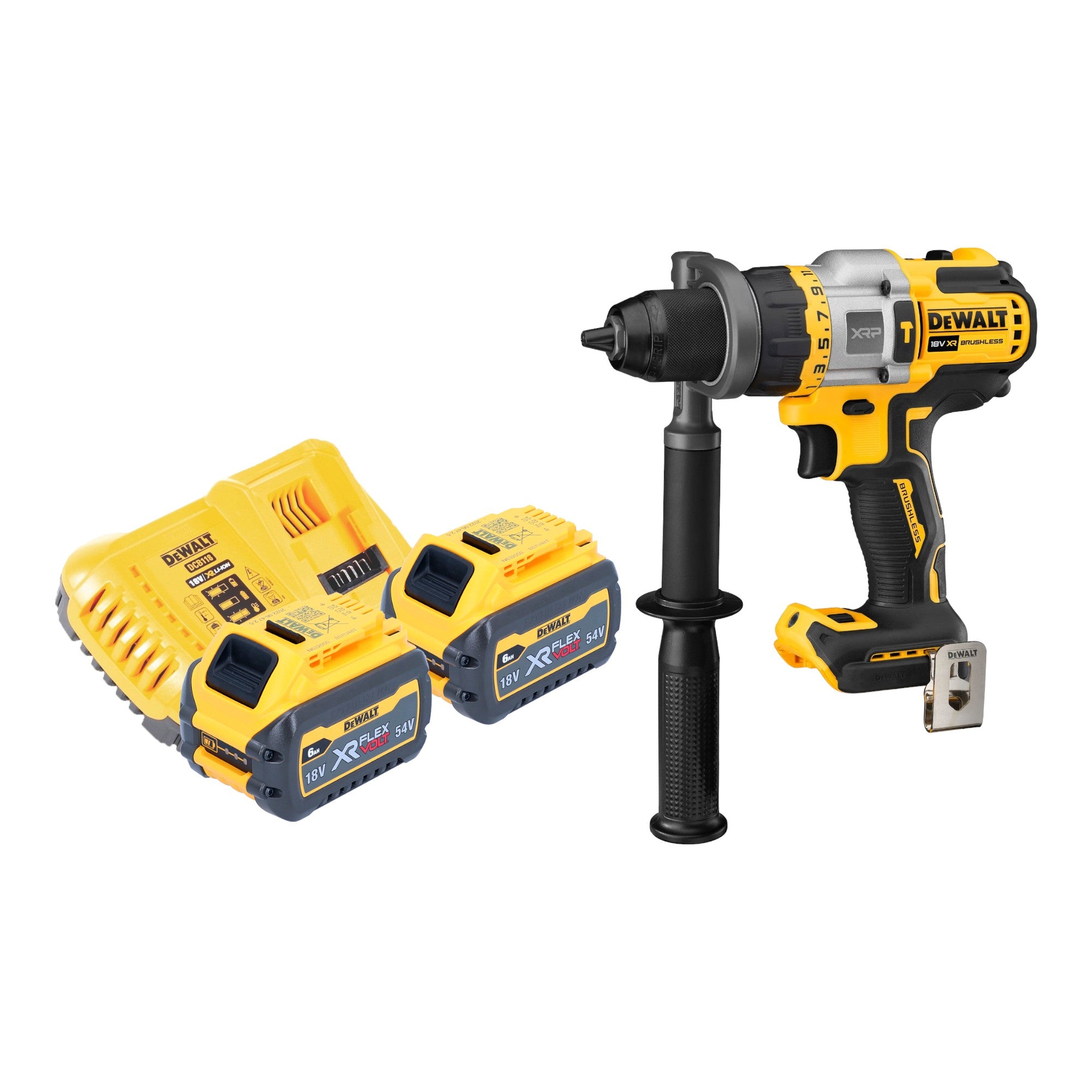 DeWalt DCD 999 T2 Akku Schlagbohrschrauber 18 V 95 Nm Brushless 2x Akku 6 0 Ah Ladegeraet 0 - toolbrothers
