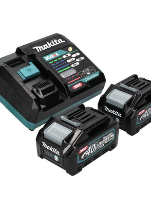 Makita JV 001 GM201 Scie sauteuse sans fil 40 V max. 135 mm Brushless + 2x batterie 4,0 Ah + chargeur + Makpac