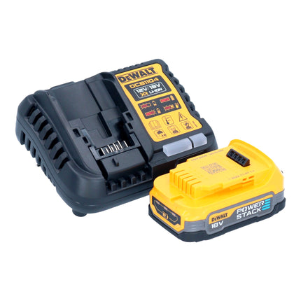 Perceuse à percussion sans fil DeWalt DCD 999 E1T 18 V 95 Nm sans balais + 1 batterie Powerstack 1,7 Ah + chargeur + TSTAK