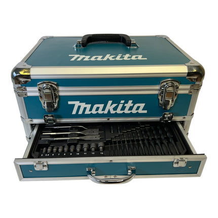 Makita HP 488 DWAX4 Perceuse-visseuse à percussion sans fil 18 V 42 Nm série G + 1x batterie 2,0 Ah + chargeur + 74 pcs. jeu d'embouts + coffret