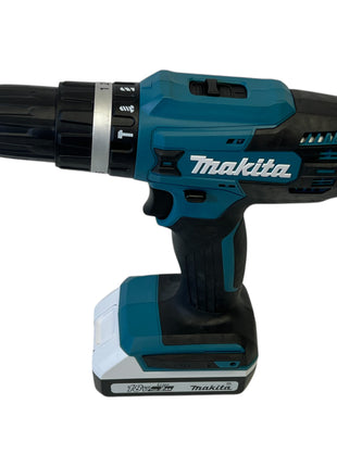 Makita HP 488 DWAX4 Perceuse-visseuse à percussion sans fil 18 V 42 Nm série G + 1x batterie 2,0 Ah + chargeur + 74 pcs. jeu d'embouts + coffret