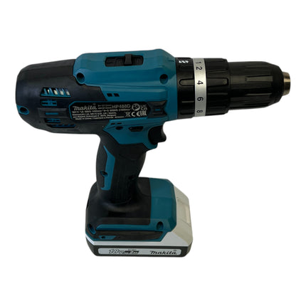 Makita HP 488 DWAX4 Perceuse-visseuse à percussion sans fil 18 V 42 Nm série G + 1x batterie 2,0 Ah + chargeur + 74 pcs. jeu d'embouts + coffret