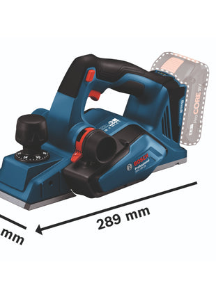 Bosch GHO 18V-26 Cepilladora de batería profesional 18 V 2,6 mm sin escobillas + 1x batería 4,0 Ah + cargador + L-Boxx