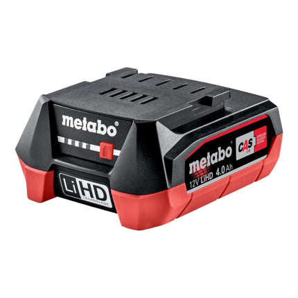 Metabo Jeu de batteries 2x LiHD Bloc de batteries 12 V 4,0 Ah / 4000 mAh Li-Ion avec indicateur de charge ( 2x 625349000 )